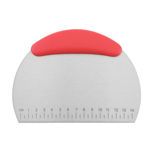 不锈钢肠粉切面刀刮板不粘刮刀带刻度面粉家用馒头手擀面烘焙工具