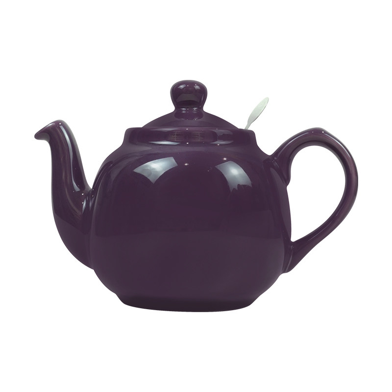 LondonPottery田园莓紫色英式陶瓷茶壶带滤网小清新下午茶泡茶壶