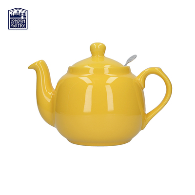 黄色咖啡壶LondonPottery陶瓷