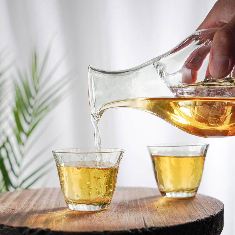 饮山吹丨日式清酒酒具套装 创意冷酒梅子酒清酒杯 家用玻璃冰酒壶