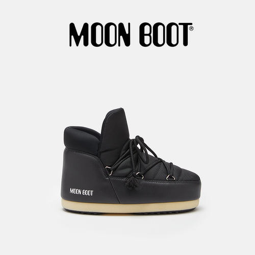 Moon Boot经典款男女同款不分左右黑色EVX PUMPS尼龙短靴
