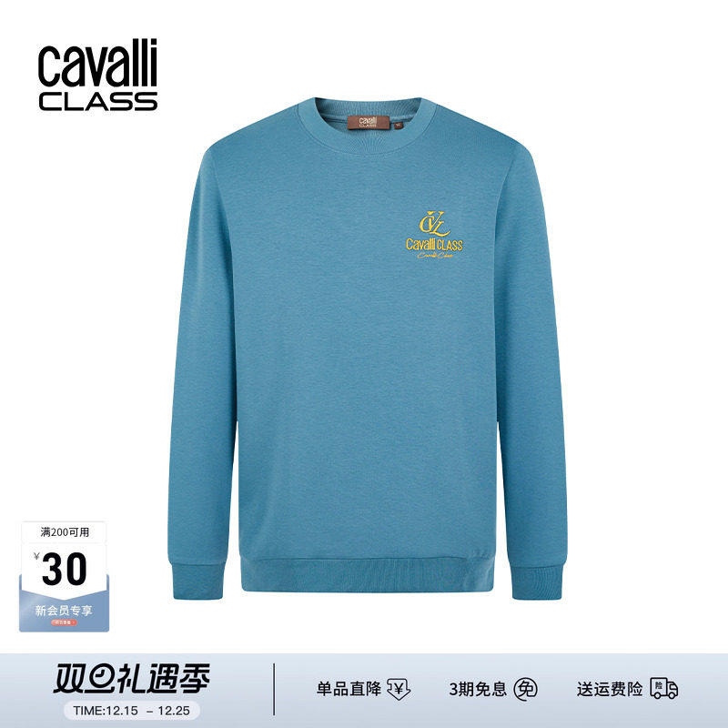 CavalliClass背刺绣卫衣男
