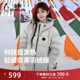 热能1.0 羽绒服男女2025冬季 新款 企鹅 加厚连帽短款 外套面包服
