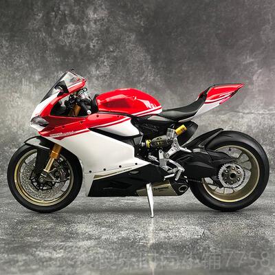 新款沙汽车模型1:12 杜迪 1299卡S魔合金红机车摩沙托车收藏摆件