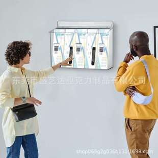 亚克力室外手册防水支撑螺钉手册子广告展示盒室外挂墙柜台收纳架