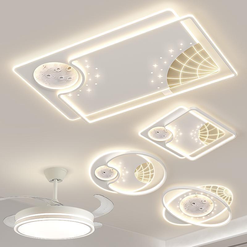 灯具全屋套餐组合客厅灯简约现代2023新款月球中山灯饰智能吸顶灯