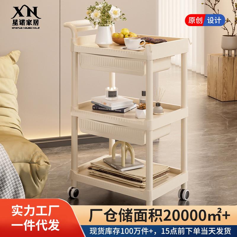 家用小推车置物架手推工具车护理火罐车家用卧室婴儿用品收纳架