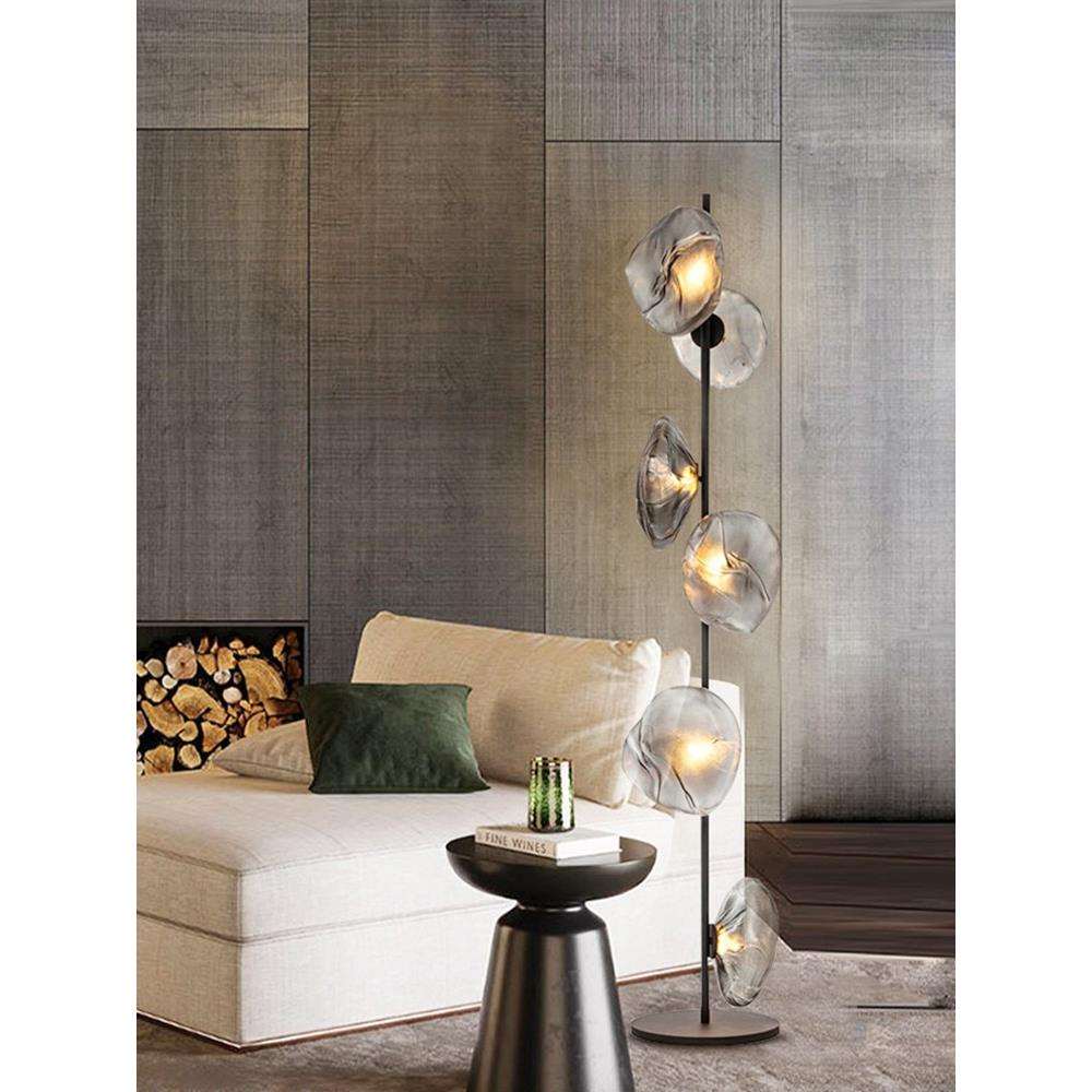 别墅设计师玻璃台地灯装饰简约现代客厅灯沙发卧室艺术立式落地灯