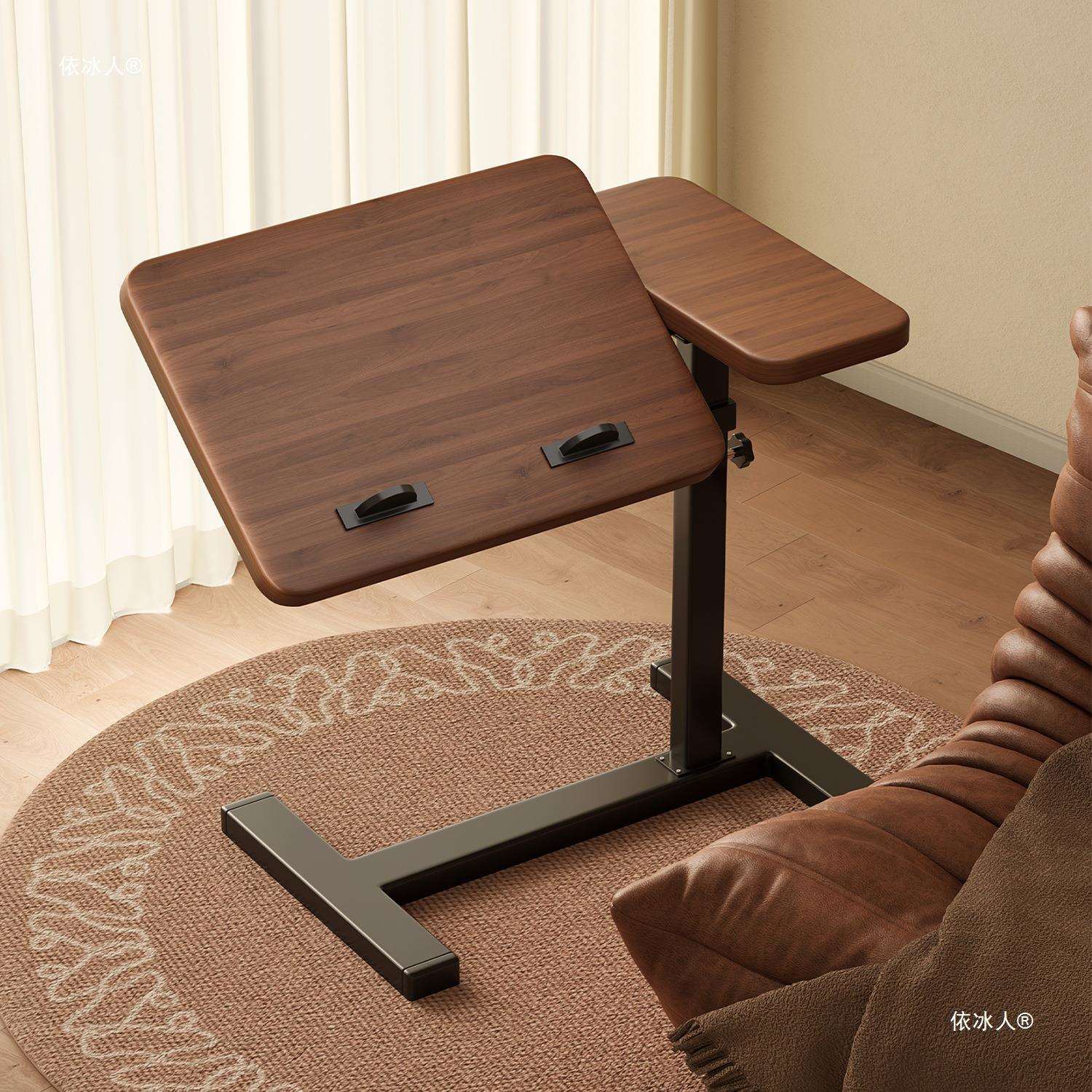 床边桌升降电脑桌可折叠移动书桌客厅沙发边几卧室学习桌子工作台