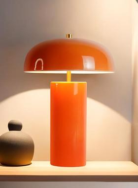橙色陶瓷室内台灯酒店餐厅卧室新设计床边阅读灯厂家