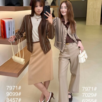ONIVINTAGE欧尼-条针织开衫(不含内搭)OL2269N7971
