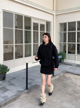 FEIMAO（YIMAO）-秋冬高级感菱格韩系清冷系保暖半身裙