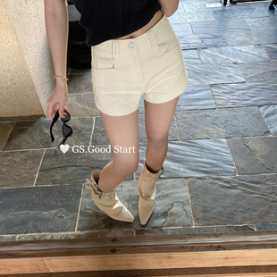 GS.GOOD START-搭配新宠力推～春夏简约时髦高腰百搭辣妹牛仔短裤