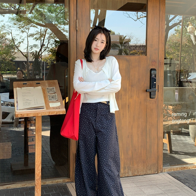 ONION-镰刀裤～美翻了～美到心巴上的碎花裤休闲裤(配腰带)V26602