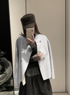 拿铁-03.99细节设计100分～韩系立领设计百搭羊毛外套（含70.2羊