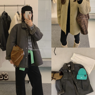 千金穿搭气质时髦加绒翻领中长款 冬藏韵韩式 保暖大衣 STUDIO MZI