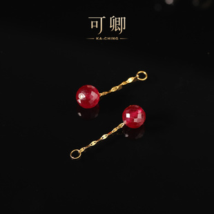 红宝石耳饰 楠香 可卿珠宝 进博优品会