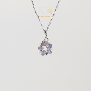 【港展超级团购】可卿珠宝 坦桑石吊坠925银甜甜圈