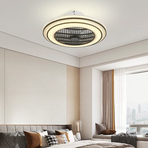 跨境吸顶风扇灯现代北欧LED灯2022年新款餐厅客厅卧室吊扇灯