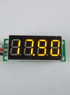 BY436V 4位高精度数显电压表头3.3V-30V两线直流数字表0.36寸