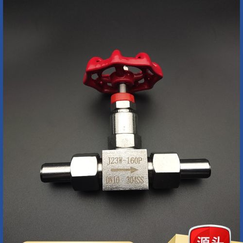 不锈钢针型阀J23W-160P对焊接式形304仪表活动接头外螺纹截止阀门