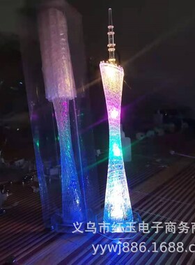 上海东方明珠模型东方明珠塔纪念品世界建筑模型摆件创意礼物亮灯
