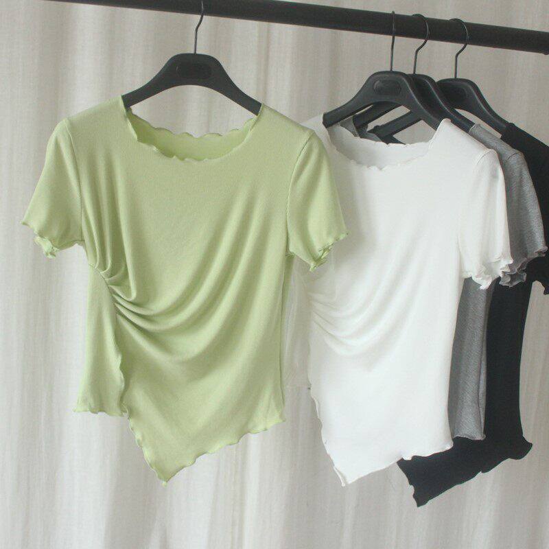 现代舞蹈服女夏修身显瘦形体训练服上衣中国古典舞教师专业练功服