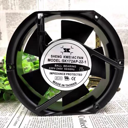 原装台湾神奎SK172AP-22-1 220V 17251 控制柜风机 170mm散热风扇