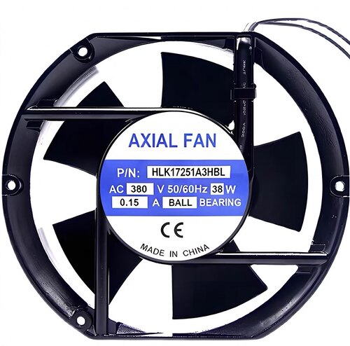 AXIAL FAN HLK17251A3HBL 380V 38W 0.15A 17CM 电焊机柜风机