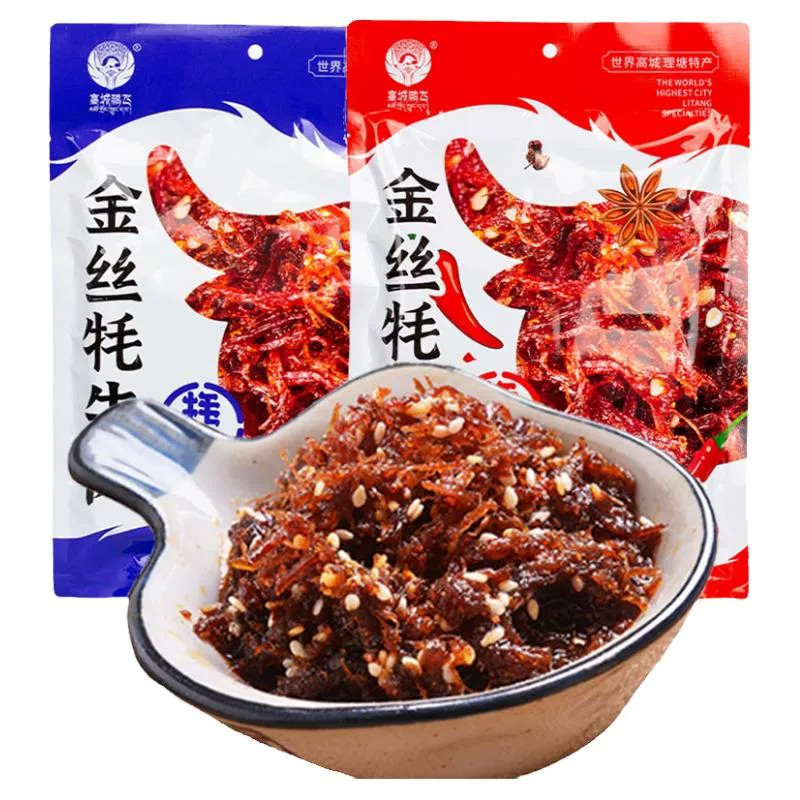 高城鹏飞金丝牦牛肉150g麻辣味五香味肉干肉脯甘孜州理塘县特产