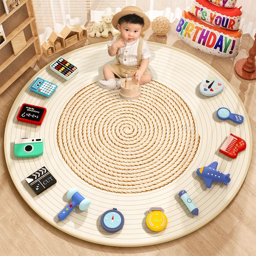 抓周道具一周岁布置套装摆件男女宝宝生日仪式现代抓阄地垫毯全套