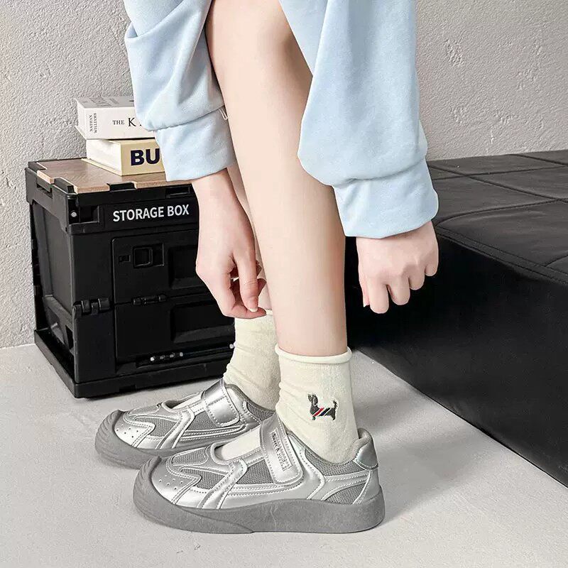 抗菌可爱卡通小狗中筒袜女夏季潮袜百搭袜子