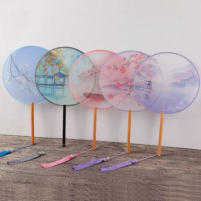 Chinese souvenir China traditional fans young lady gifts