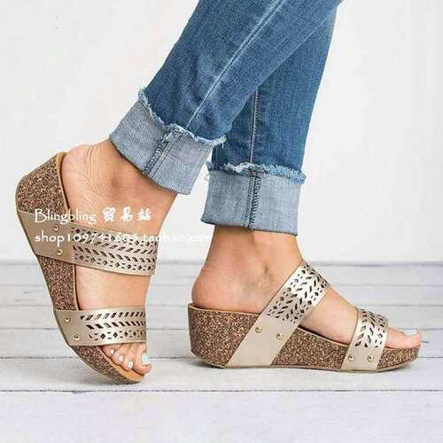 2019 Summer platform Sandals Big Size slippers