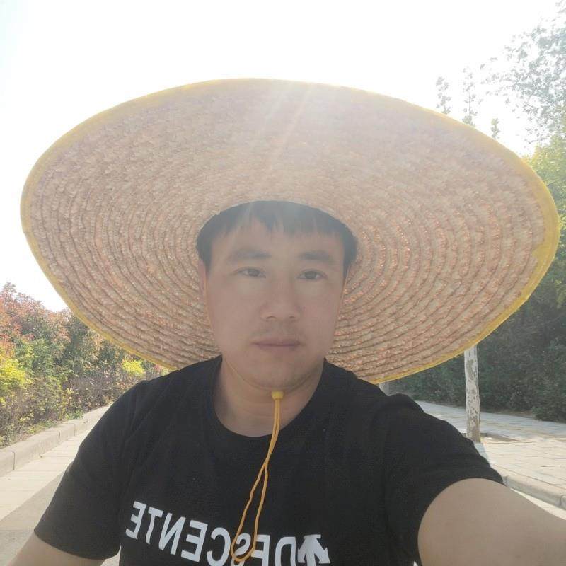 遮阳帽男款工地渔夫帽防晒帽夏季老式草帽工地大沿超大户外女太阳