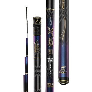 佐崎精工轻鸿鲢鳙轻量大物竿超轻超硬19调台钓竿甩大鞭手竿钓鱼竿