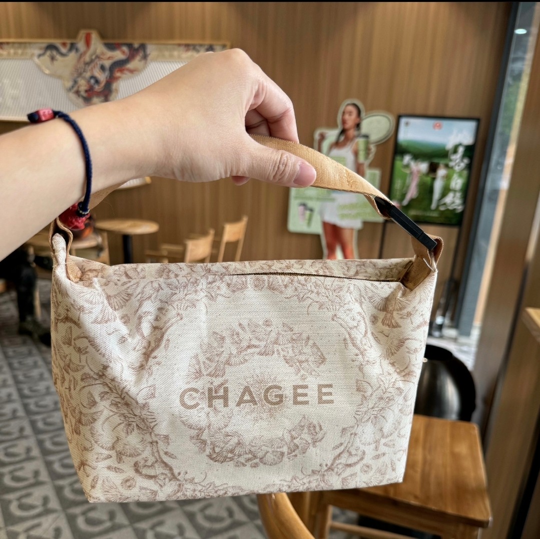 正品霸王茶姬便当包金乌扶摇上班族饭盒包保温隔层手提包化妆包