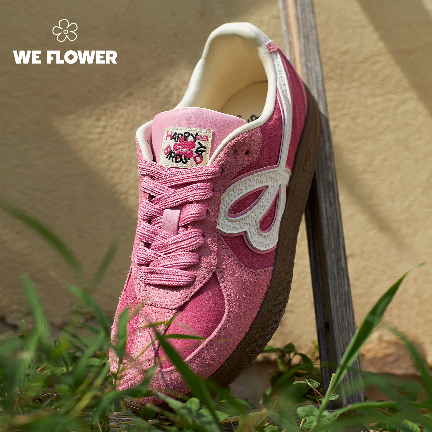 WeflowerFlower联名款红色德训鞋