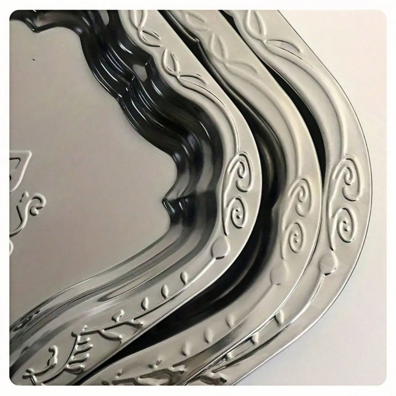 T^“法式复古托盘”金属花纹餐用托盘餐厅商用收纳长方盘点心茶盘,包装,金属托盘,淘宝优惠券,粉丝福利购,淘宝优惠卷