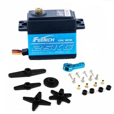 飞特FT7125M铝中壳25kg大扭力RC模型车防溅水180度高精度数码舵机