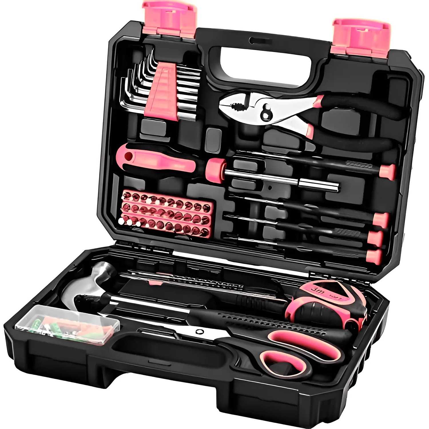 Hi-Spec 50件套家用工具套装螺丝刀起子多功能组合工具箱家庭维修