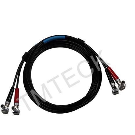 利敏特超声波探头线双线 90° Lemo00至 90° Lemo00