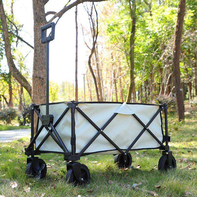 户外可折叠式露营四轮拉货小拉车摆摊神器购物拖车钓鱼小推车