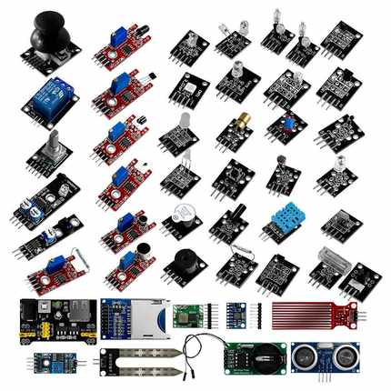 45种传感器模块 学习实验套件 适用于STM32/UNO R3/arduino