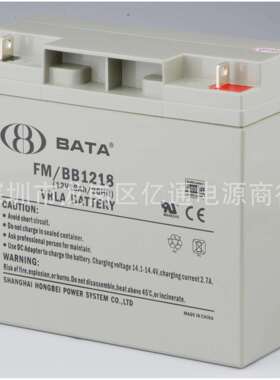 BATA鸿贝铅酸蓄电池FM/BB1218免维护12V18Ah质保1年