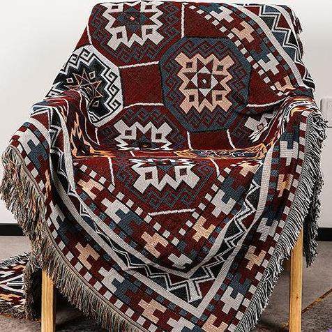 北欧民族风挂毯客厅装饰背景布波西米亚风单人座沙发巾机洗毛毯,电子元器件市场,其它元器件,淘宝优惠券,粉丝福利购,淘宝优惠卷