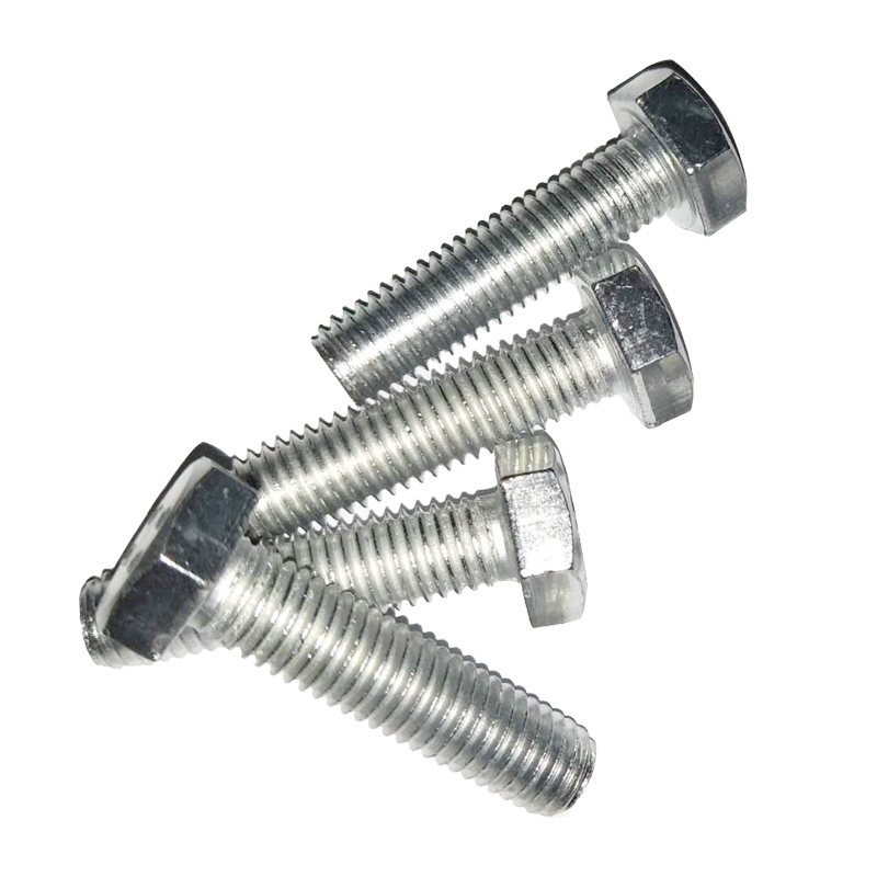 镀锌外六角螺e栓 4.8级国标螺丝螺柱 套装 平 弹 母 杆m8m16m10m1
