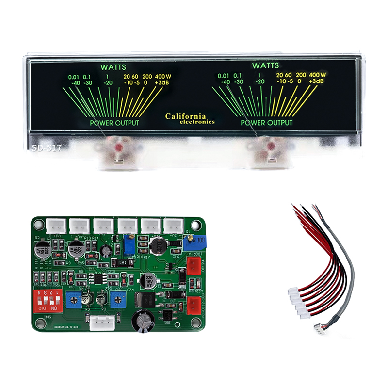 台产高精度VU电平表功放音频表zDB声压音频功率表带背光板配驱动