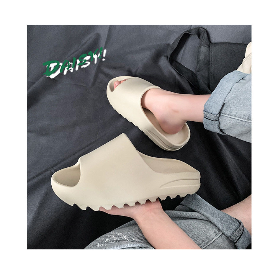 椰子拖鞋yeezy纯原钢印磨砂居家凉拖/凉鞋
