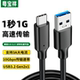 USB3.2 Gen2数据线转Typec充电适用15苹果16华为小米手机传输线ipad硬盘盒10Gbps移动硬盘线3米5相机3.0电脑
